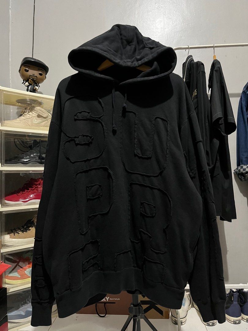 Supreme cutout letters hoodie