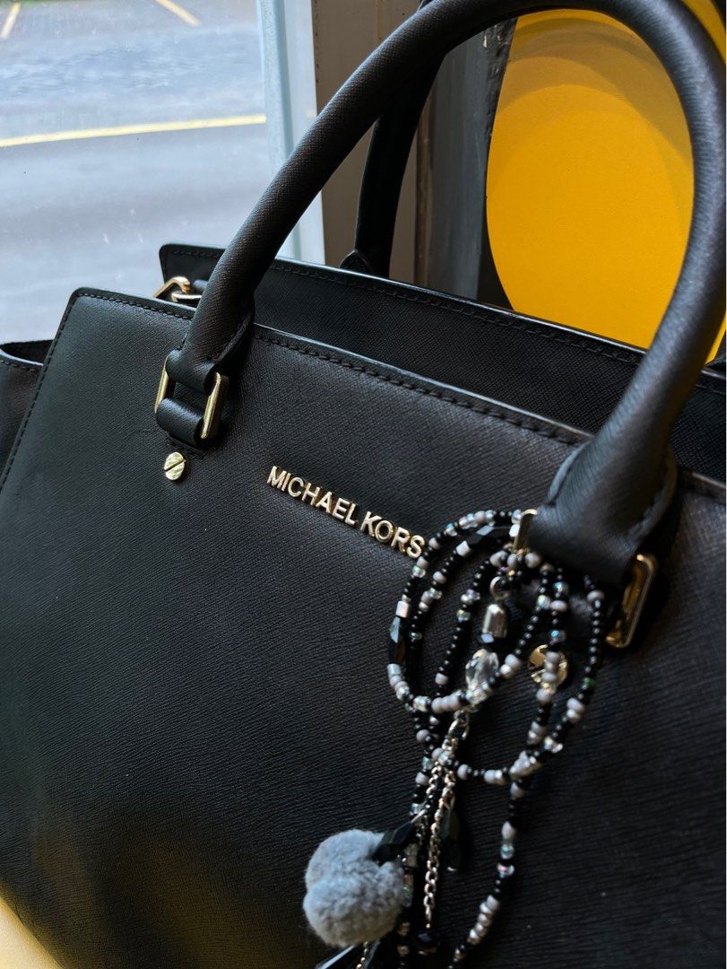 Selma Saffiano Leather Crossbody Bag Selma Bag MK Michael Kors