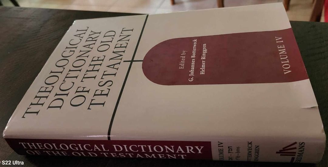 Theological Dictionary of the Old Testament (Category: Religion Books) located in Quezon City. Submitted by marklamsen (Listing ID 1335891281, Image 1). Description: For Sale - Theological Dictionary of the Old Testament Edited by G. Johannes Botterweck and Helmer Ringgen Piblished by William B. Eerdmans Publishing Company, Grand Rapids, Michigan, USA In giant hardcover copy with dust jacket cover Ideal reference material for ministerial/theologi