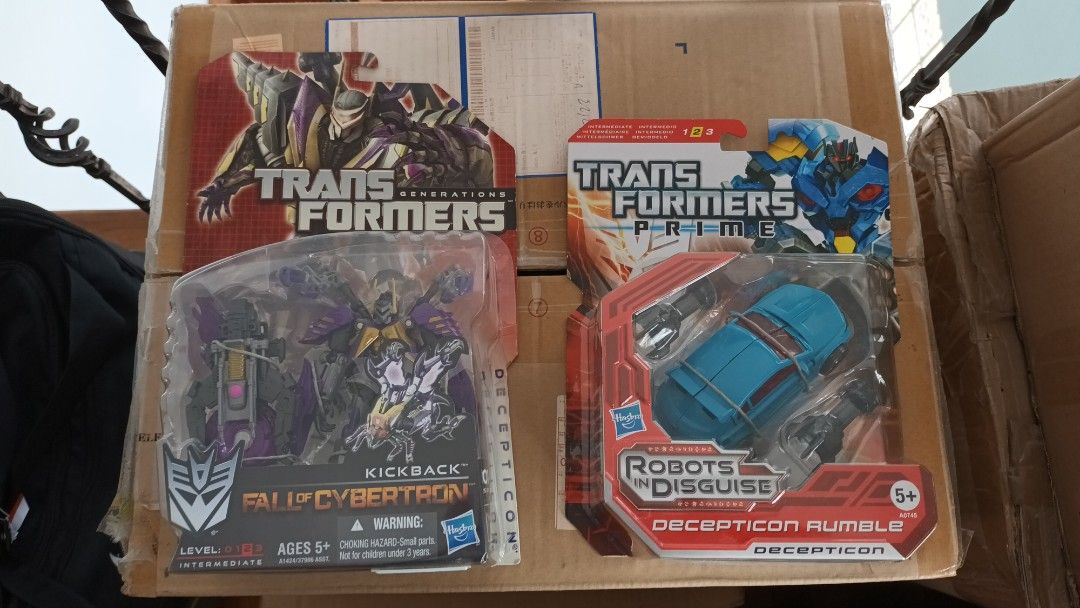 Transformers Rumble Foc Transformers FOC Kickback Prime Rumble & Generations Segeant Kup ...