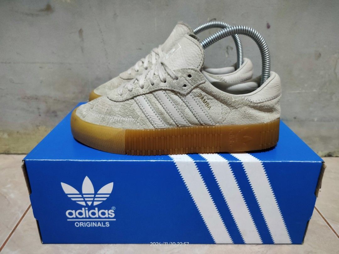 ADIDAS SAMBAROSE CLEAR BROWN B28163 Size 36 Second Fesyen Wanita Sepatu di Carousell