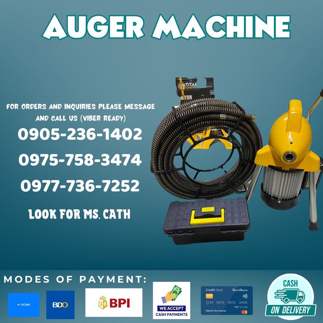 AUGER MACHINE (Category: Construction Tools & Equipment) located in Manila. Submitted by cathvesta_sales (Listing ID 1336035825, Image 1). Description: .