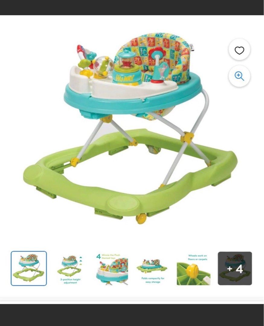 Authentic Disney Pooh Bear Baby Walker Babies Kids Infant Playtime on Carousell