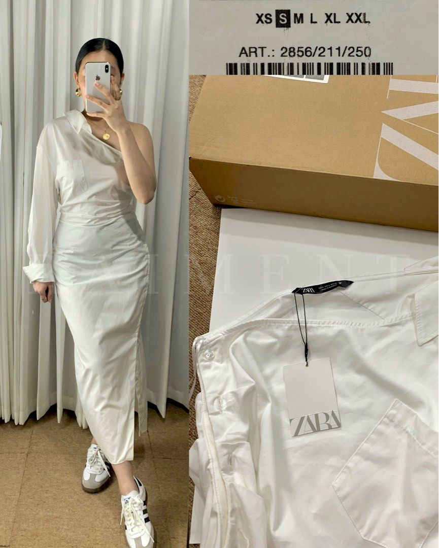 Zara sale white dress outlet