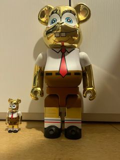 スポンジボブ ゴールドクローム ベアブリック 1000% (BE@RBRICK