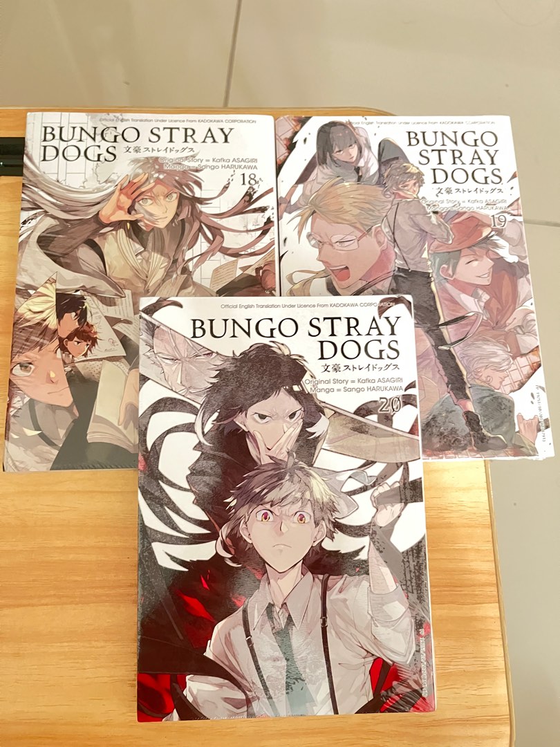 BUNGO STRAY DOGS MANGA VOL 18/19/20, Hobbies & Toys, Books