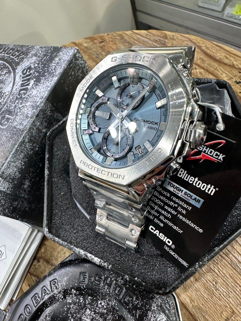 全新CASIO G-SHOCK GMC-B2100D-1A 黑面，GMC-B2100AD-2A冰藍面, Tough 