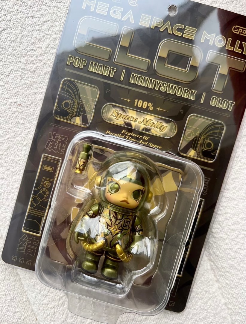 POP MART MEGA SPACE MOLLY 100% CLOT-Olive 弱々し 未開封