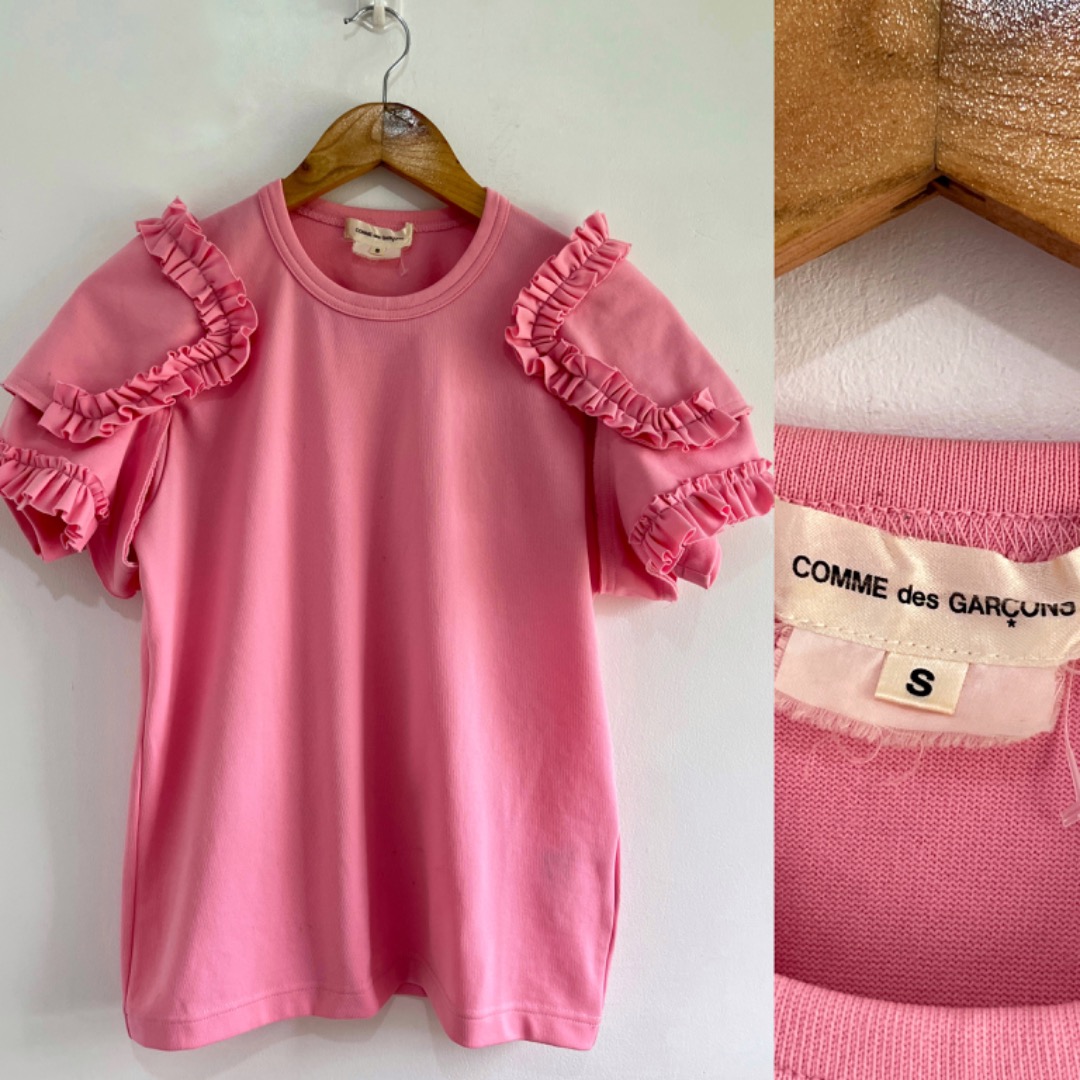 COMME DES GARCONS hole punch flowers top
