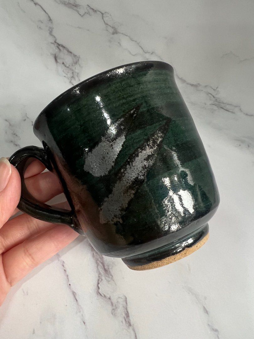 B5 Dark green handmade tea cup / coffee cup / matcha (Category: Coffee & Tea Tableware) located in Caloocan City. Submitted by betsbuy (Listing ID 1335977650, Image 3). Description: .