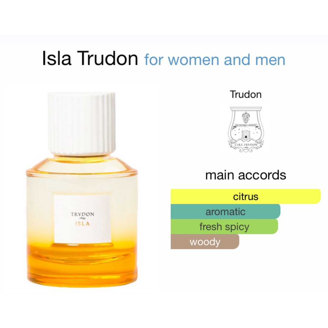 TRUDON ISLA 香水 100ml TRUDON ISLA 香水 100ml Isla Trudon perfume - a new fragrance for
