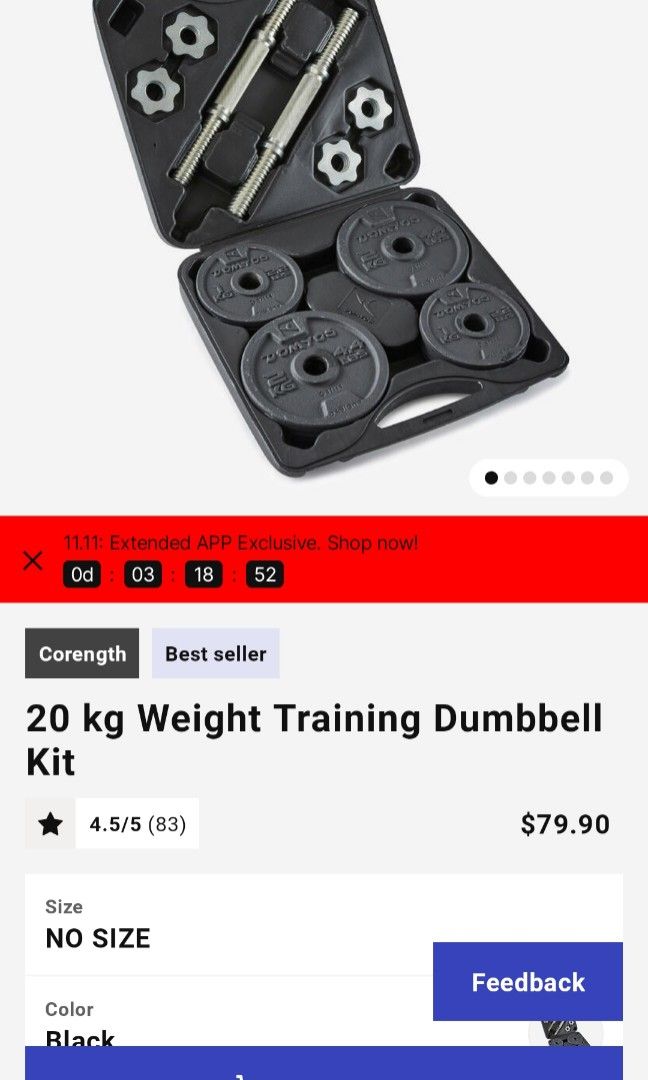 Domyos weight training dumbbell kit 2025