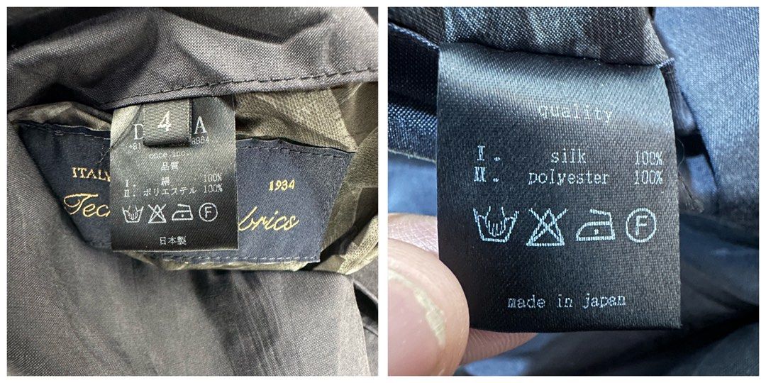 DEVOA | Silk Cargo Trousers (Category: Trousers) located in Lapu Lapu. Submitted by nervecloset (Listing ID 1336087297, Image 3). Description: DEVOA | Silk Cargo Trousers Made in Japan Features Olmetex Fabric Exterior Fabric : 100% Silk size 4 on tag Waist = 33 inches Inseam = 28 inches Leg Opening = 6.5 inches Front Rise = 12.5 inches Thigh = 13 inches Knee = 11 inches Excellent condition 9650 + sf.