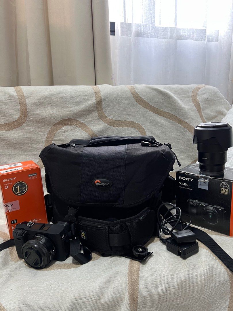 FOR SALE : SONY a6400 COMPLETE SET (Category: Cameras) located in Quezon City. Submitted by jerome2929 (Listing ID 1336014820, Image 2). Description: FOR SALE: SONY A6400 COMPLETE SET WITH BOX 80,000 SC INCLUSION A6400 BODY 18-105 SONY LENS 1 ORIGINAL BATTERY ORIGINAL CHARGER STRAP CASE LOWERPRO BAG 60K FIX NOVALICHES AREA.