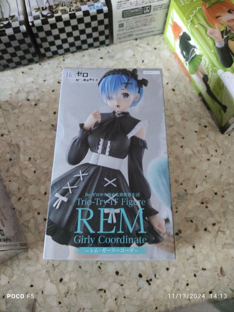 Furyu Trio-Try-It Re:Zero Rem Anime Figure Figurine Statue Kuji DXF Grandista Aniplex Artfx Kotobukiya POP Megahouse Figuarts Banpresto Furyu Taito Exq Bicute Model Kit (Category: Toy Figures) located in Singapore. Submitted by chikara130 (Listing ID 1336045958, Image 1). Description: .