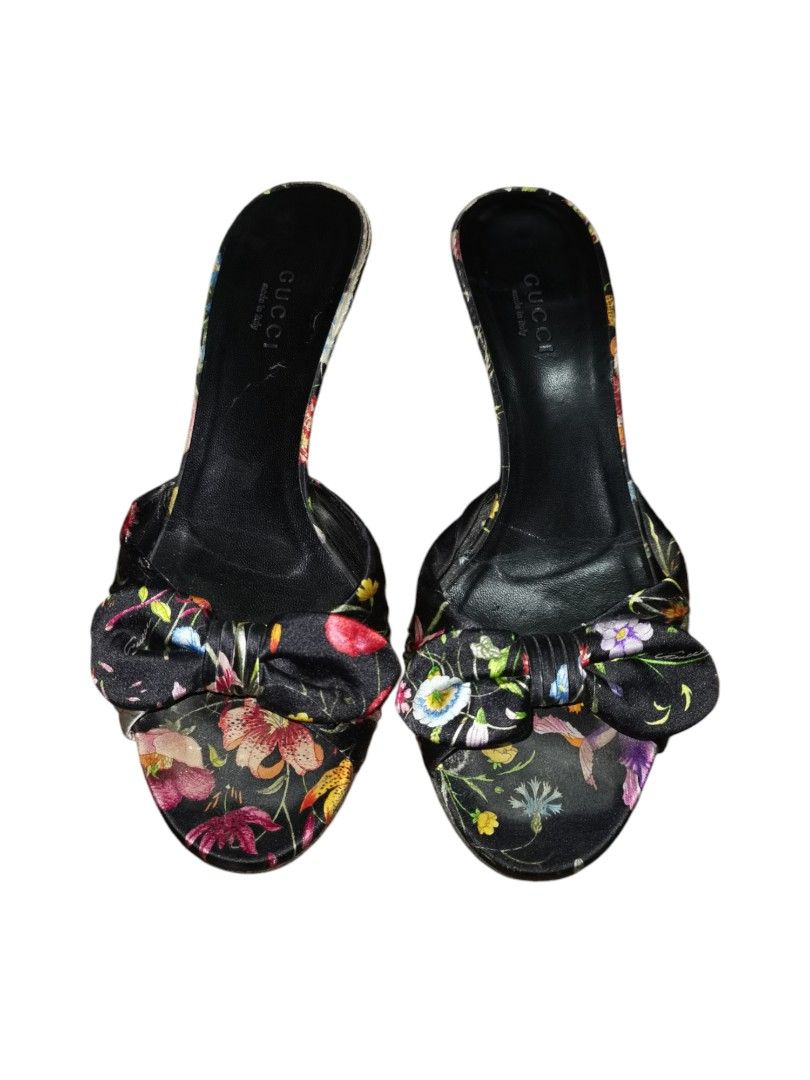 Gucci heels with bow on sale