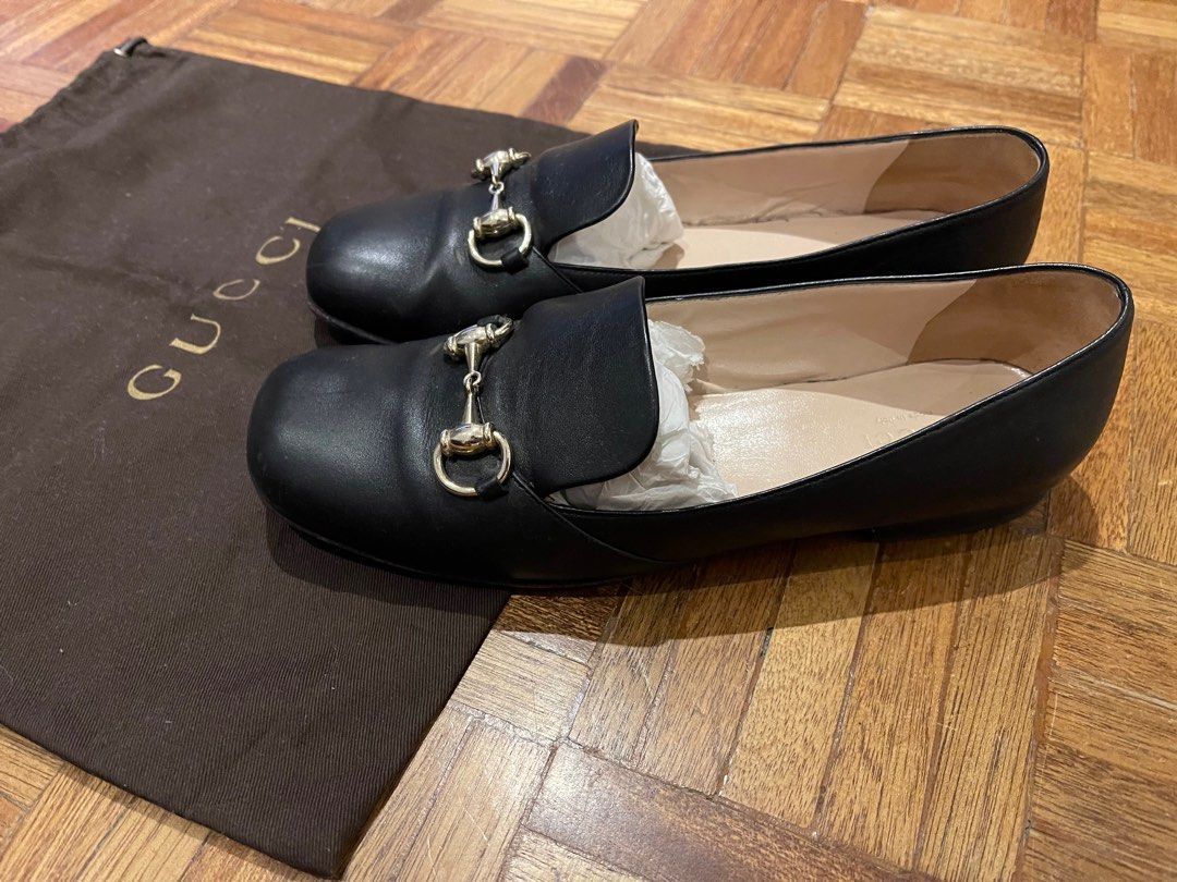 Gucci Horseshoe Black Loafers Shoes