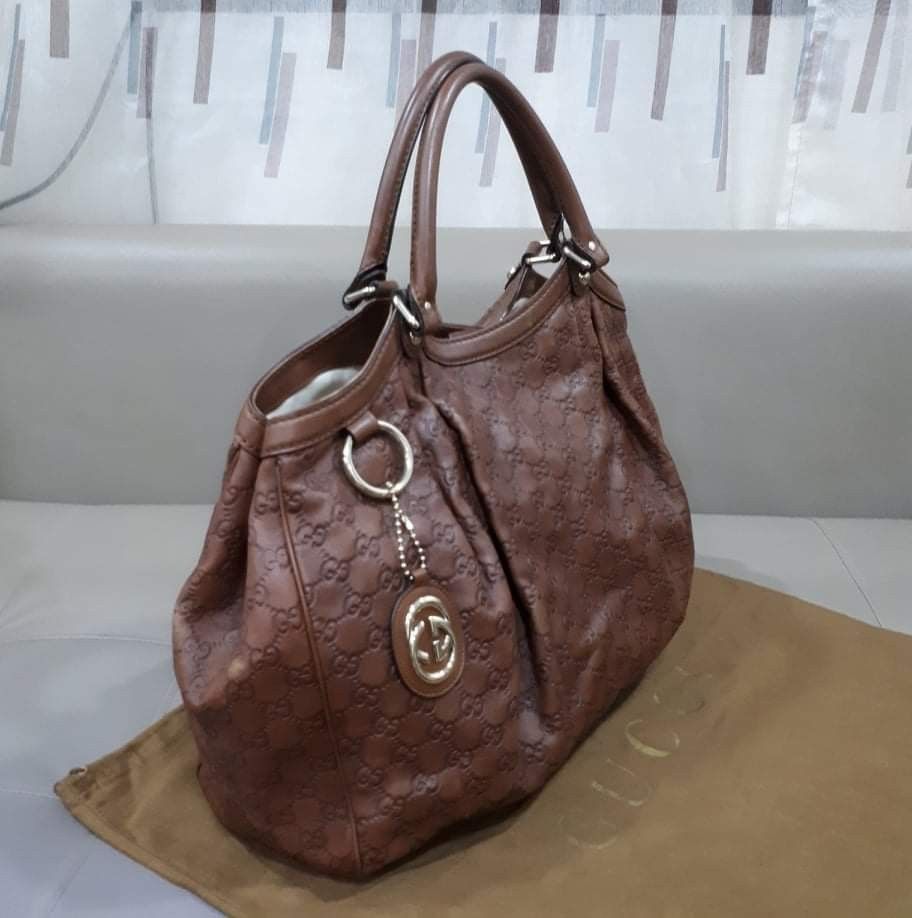 Gucci monogram large tote hotsell