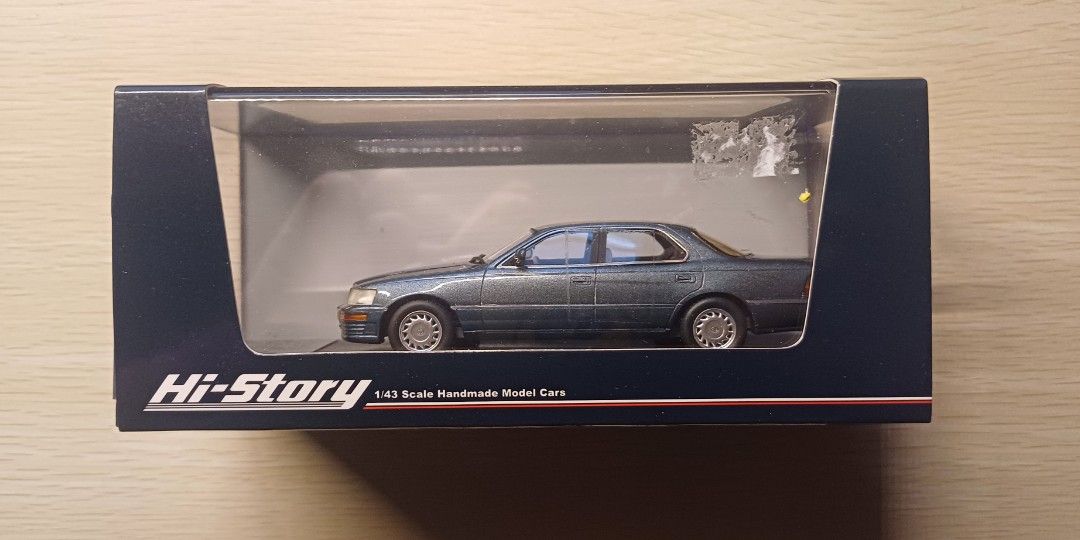 素敵でユニークな 1/43 Hi-Story TOYOTA ホワイトパール 1989 C-type CELSIOR 乗用車