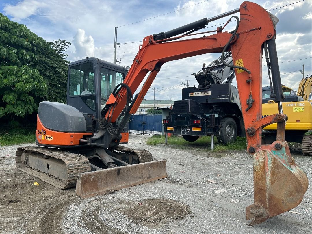 HITACHI MINI EXCAVATOR ZX40U-3 (Category: Construction Tools & Equipment) located in Quezon City. Submitted by pgsc-ecomac (Listing ID 1336028982, Image 3). Description: HITACHI MINI EXCAVATOR ZX40U-3 - Newly arrived and on stock - Negotiable upon viewing in L1-A-2 MGM Compound Bagbaguin Caloocan City (near RC Cola Plant P. Dela Cruz St.) MINI EXCAVATOR FROM JAPAN HITACHI MINI EXCAVATOR ZX40U-3 Cabin type with aircon Breakerline and Blade Capacit