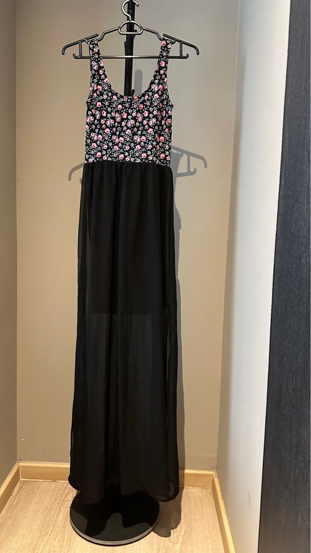 H&M floral maxi dress, Women's Fashion, Dresses & Sets, Dresses on Carousell