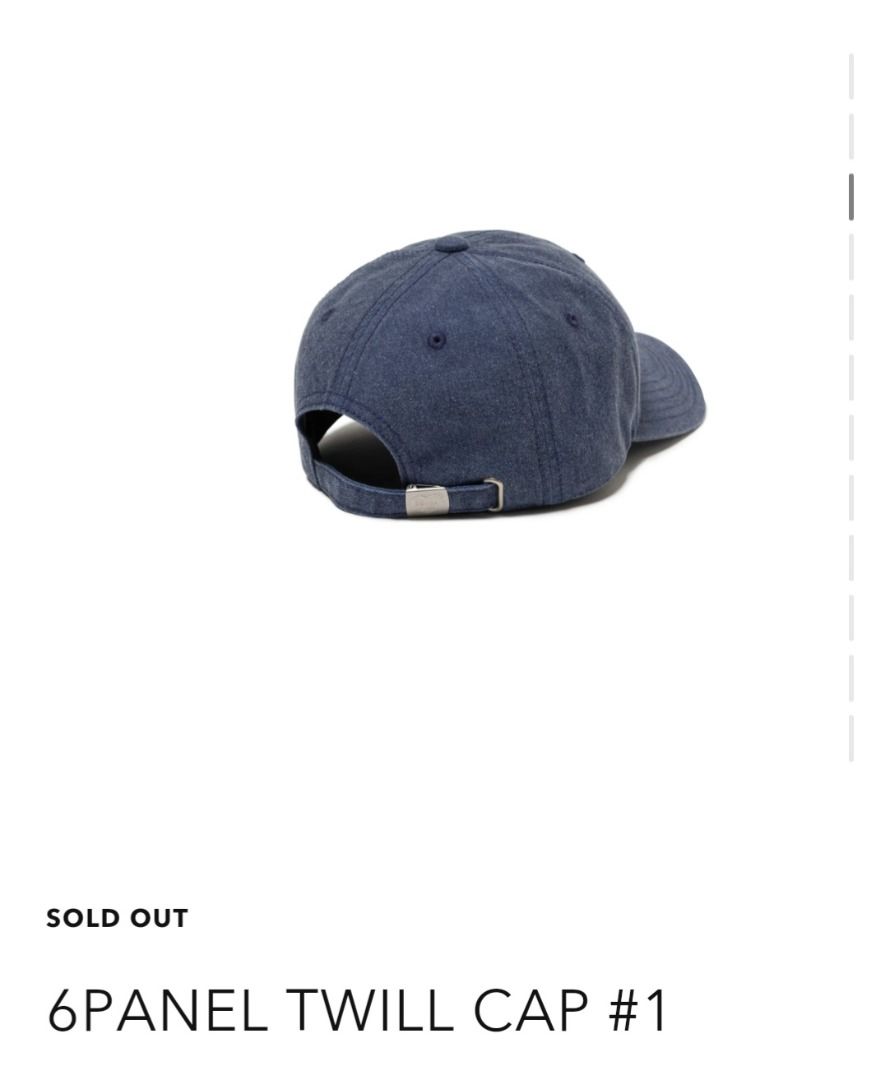 HUMAN MADE 6PANEL TWILL CAP Navy 全新藍色水洗帽子草寫愛心帽