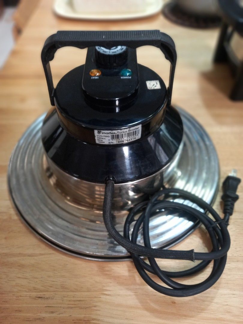 Imarflex Turbo Broiler 11 liter capacity (Category: Cookware & Accessories) located in Binan City. Submitted by graziosomoderato (Listing ID 1336048815, Image 3). Description: Lightly used, kept safe and clean, able to retain box In good condition Rfs: We're not using it.