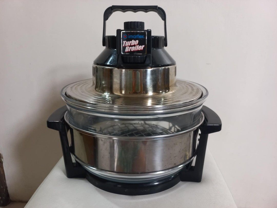 Imarflex Turbo Broiler 11 liter capacity (Category: Cookware & Accessories) located in Binan City. Submitted by graziosomoderato (Listing ID 1336048815, Image 1). Description: Lightly used, kept safe and clean, able to retain box In good condition Rfs: We're not using it.
