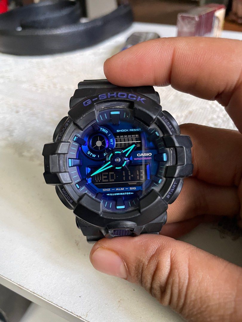 Jam g shock original wd 5522 ga 700vb black blue purple Men s Fashion Watches Accessories Watches on Carousell