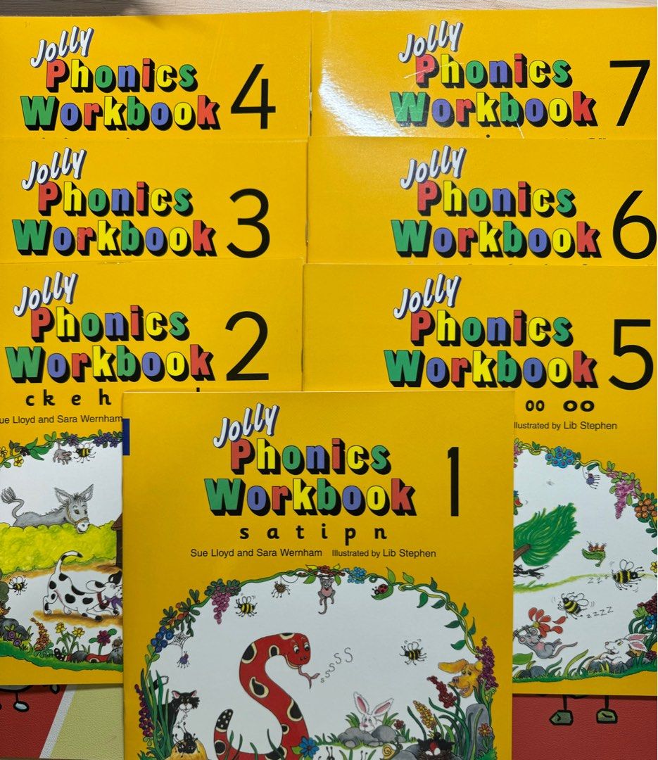 [新品　未使用]　Jolly Phonics Activity Book 1-7 Jolly Phonics Activity Book 1s, A, T, I, P, N: Sue Lloyd