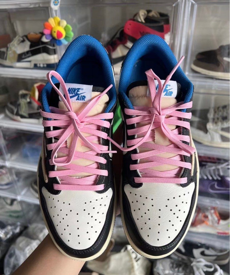 Scott Jordan Low Travis Dunk Pink Laces Jordan Retro Low OG