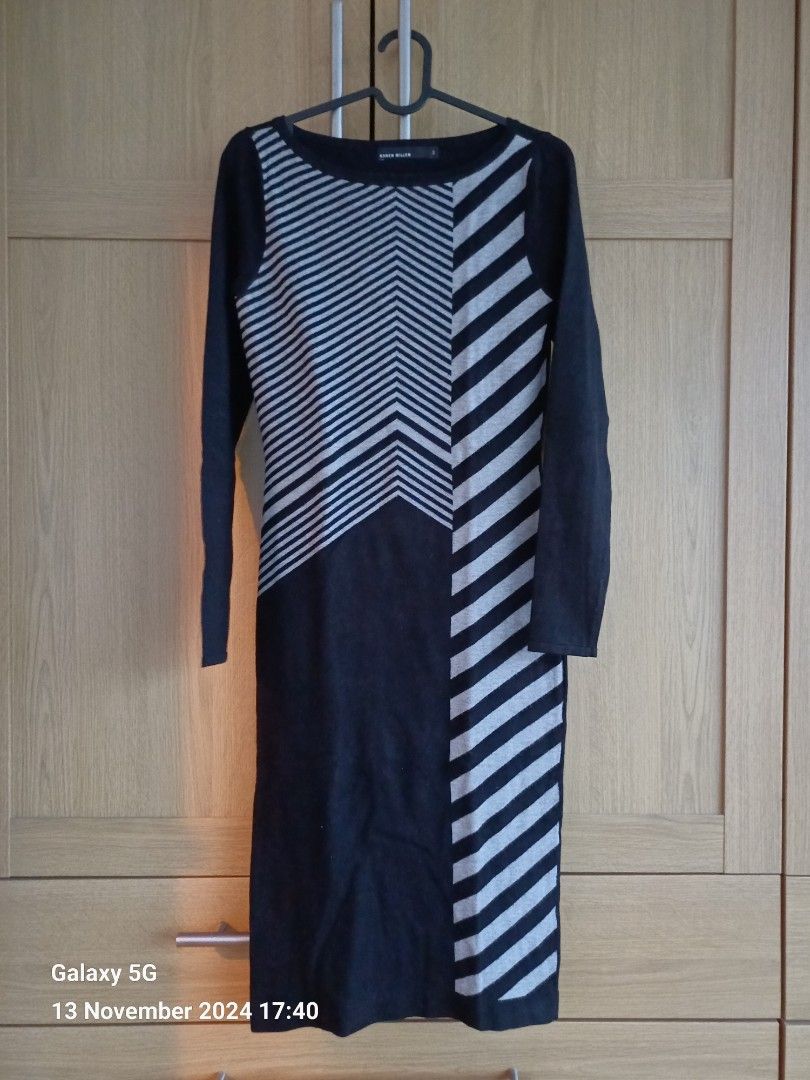 navy blue dress for baby girl In a tartan dress by Karen Millen – Cheryl Marie Cordeiro main image 1