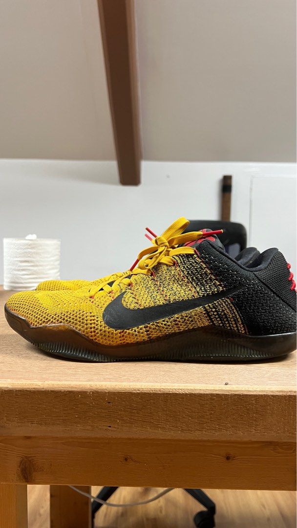 Kobe Bryant 11 x Bruce Lee (Category: Sneakers) located in Manila. Submitted by deathflips (Listing ID 1335970754, Image 3). Description: Kobe Bryant 11 x Bruce Lee basketball shoes Size 10.5 Old but still in good condition Slight sole separation on left shoe Tag peeling due to age Price is FIRM This goes for over $900 brand new on stockX, I won’t entertain any offers.