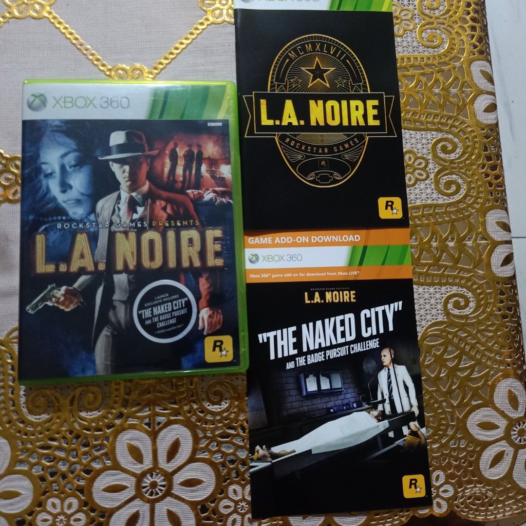 La noire xbox 360 with dlc (Category: Xbox) located in Manila. Submitted by cruzivanpatrick (Listing ID 1336110441, Image 1). Description: xbox 360 game pwede meet up para ma check item sm grand central or sm san lazaro deliver kayo mag book po g cash or abono rider shipping payment first thanks po happy gaming.