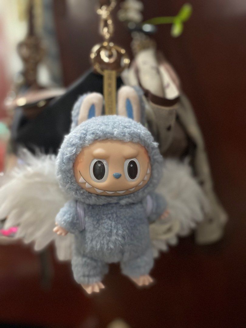 Labubu V1 Original (Category: Designer & Blind Box Toys) located in Manila. Submitted by blossoms_closet (Listing ID 1336057000, Image 1). Description: Labubu V1 (Original) Seasalt (Blue) with FREE wings Pick-up only via Lalamove or Grab.