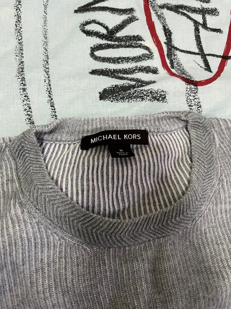 Michael kors gray sweater online