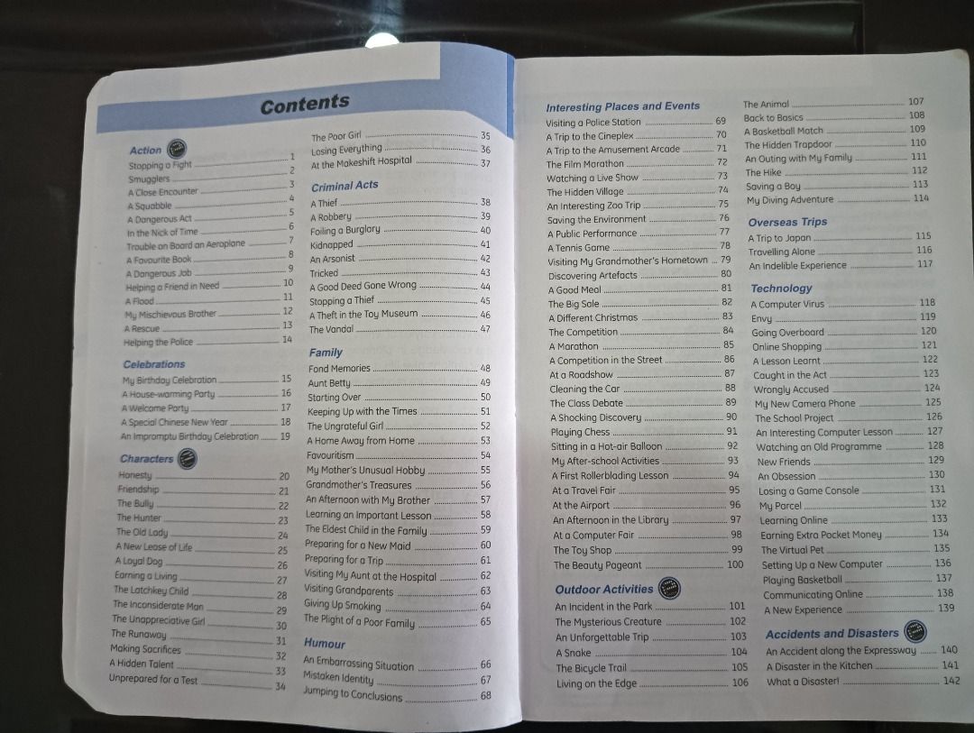 Model Compositions (Category: Assessment Books) located in Singapore. Submitted by youg0tit (Listing ID 1336033188, Image 3). Description: PSLE English Assessment Book Ideas Bank for Writing Good compositions in PSLE.