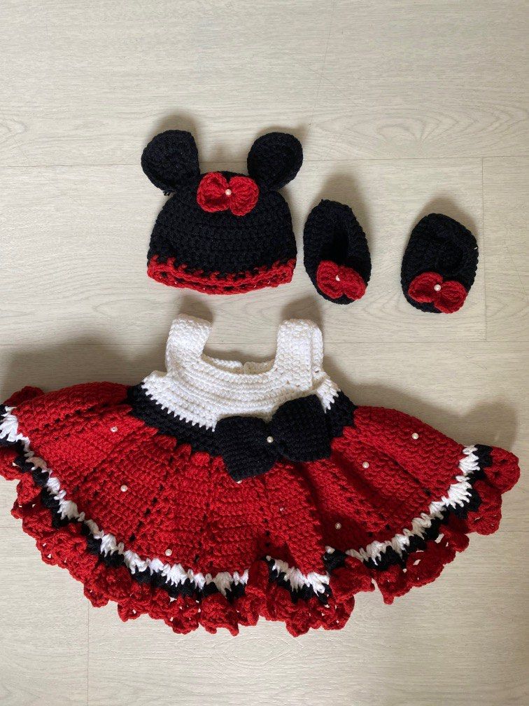 Newborn Minnie Mouse Dress, Babies & Kids, Babies & Kids Fashion on  Carousell