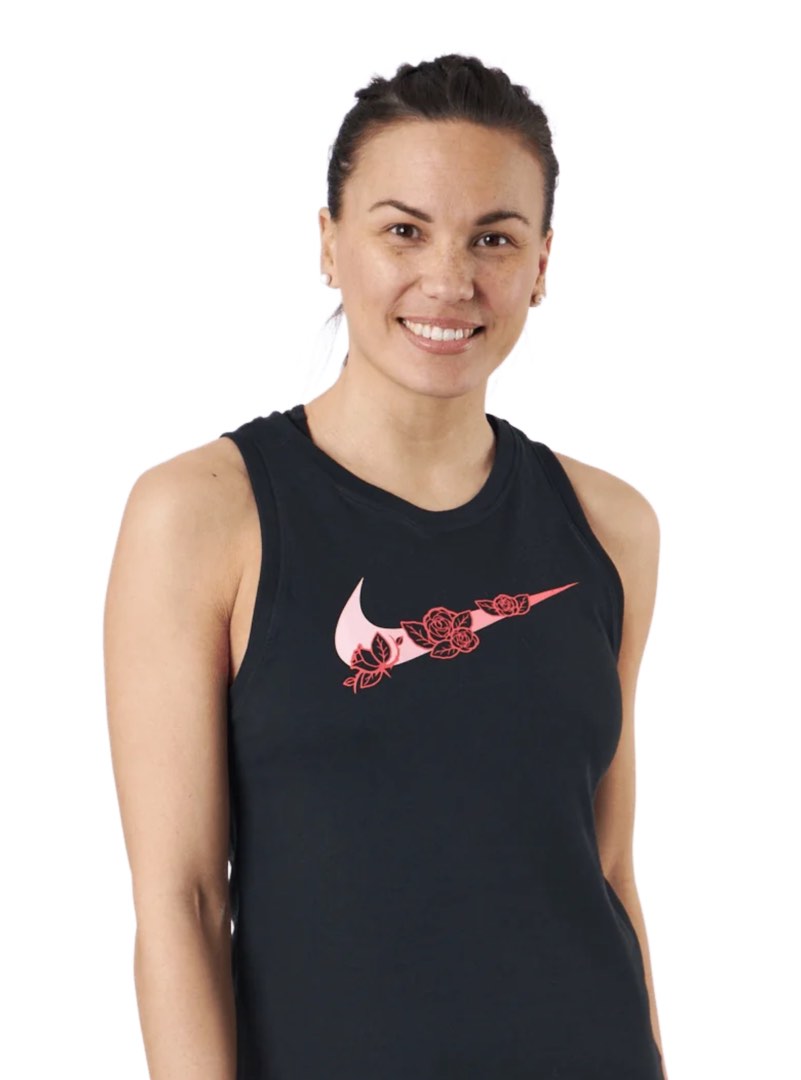 Nike floral tank top sales
