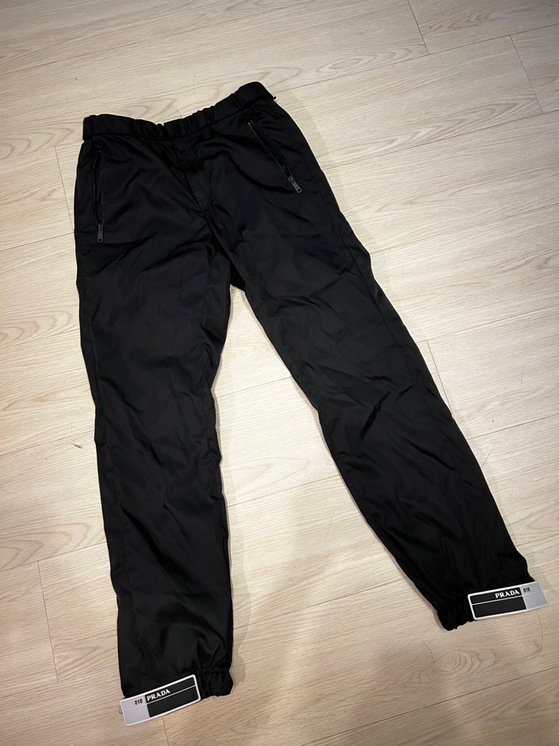 Prada gabardine track pants discount