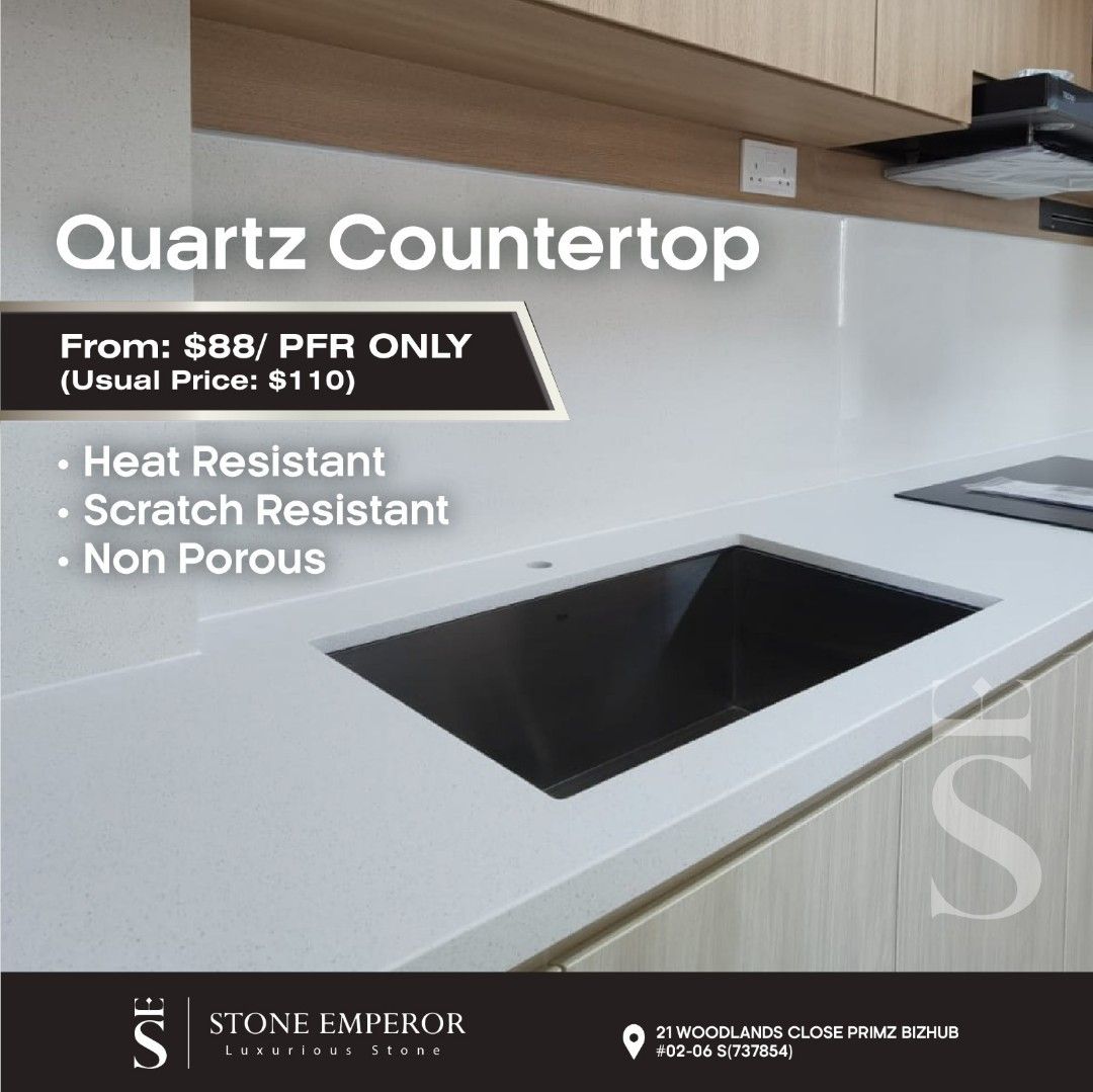 Quartz Kitchen Countertop, Sintered Stone Tabletop, Solid Surface,Granite,Kompacplus (Replacement & Repair Kitchen Top,Kitchen Cabinet)10Years Warranty628631151944971118
