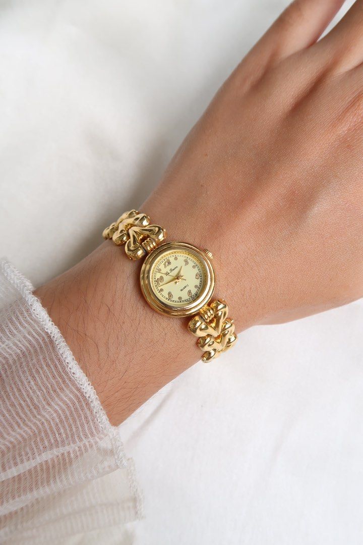 Rare Le Baron vintage watch with heart shaped links Women s Fashion Watches Accessories Watches on Carousell