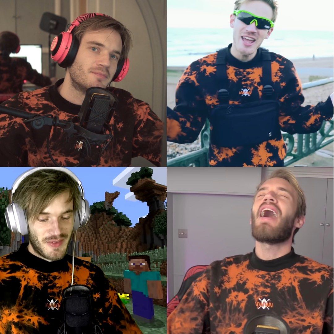 Pewdiepie tie dye sweater sale