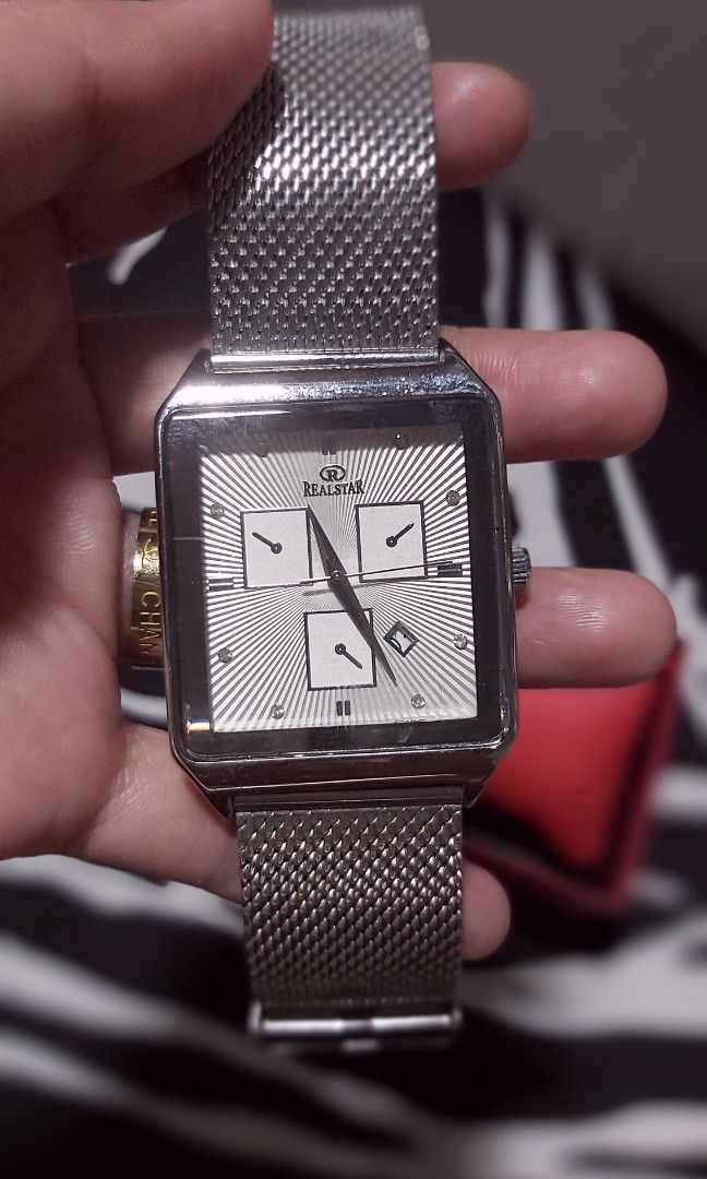 Realstar watch mesh strap Men s Fashion Watches Accessories Watches on Carousell