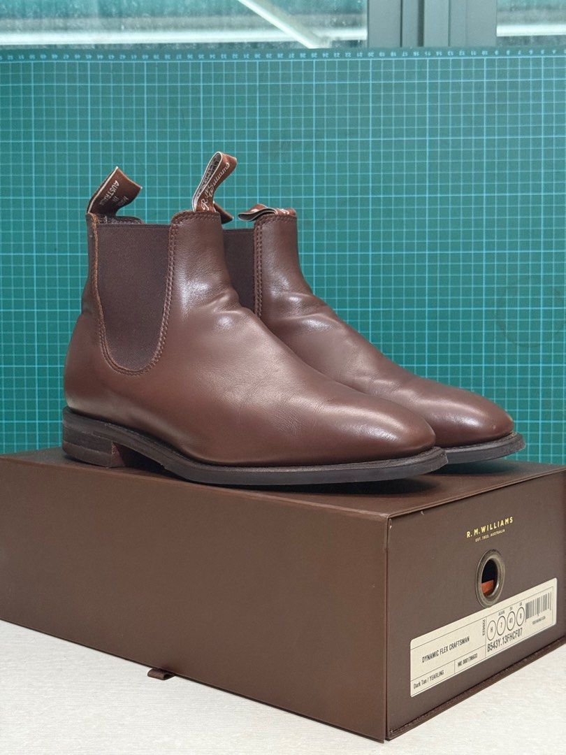Rm williams comfort craftsman dark tan on sale