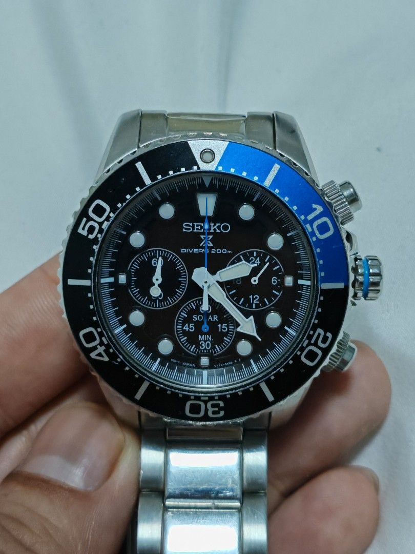 Seiko Prospex Solar Diver Ssc017p1 Seiko Seiko Solar Chronograph