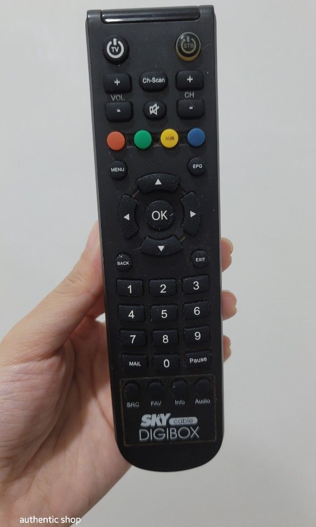 SKY Cable DIGIBOX Remote (Category: TV Parts & Accessories) located in Rizal. Submitted by authentic_shop1 (Listing ID 1336145560, Image 2). Description: 📌Last price posted 😊 ❎No returns & refund. Sales are FINAL.😊 ❎No meet-ups. ❎No rush shipping. 📌First to pay, gets the item. 📌Shipping to be shouldered by Buyer.