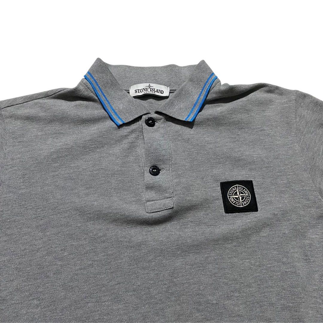 Grey Stone Island Polo Junior Stone Island Junior Long Sleeve Polo