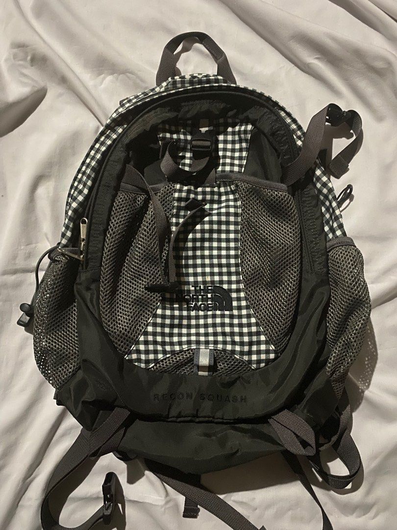 North face plaid backpack clearance