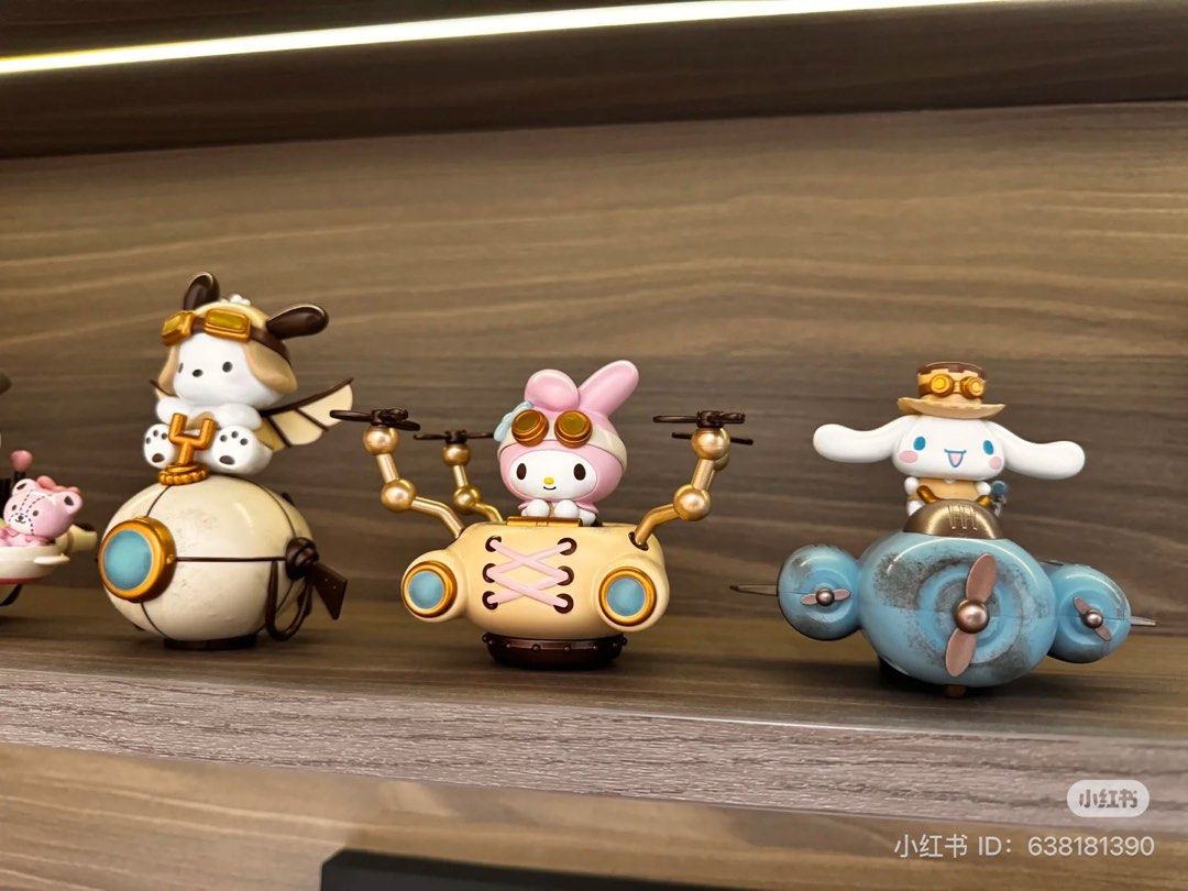 toptoy sanrio steampunk figurine (Category: Figurines & Statues) located in Caloocan City. Submitted by xmaplesyrup (Listing ID 1335990270, Image 3). Description: available all except kuromi n pochacco may wheels ung ibang character / gumagalaw yung fan .